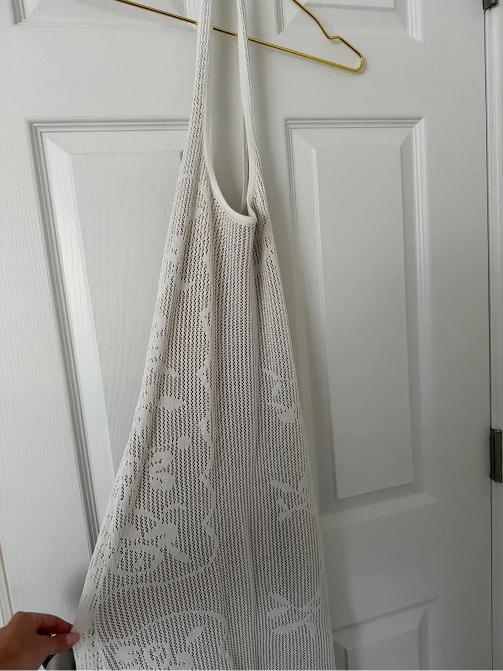 Meshki White Crochet Maxi Dress - Picture 3 of 3